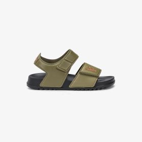 Military green PU sandals