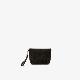Mini pochette in velluto nero