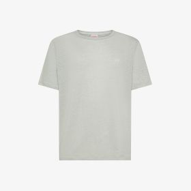Light grey linen jersey T-shirt