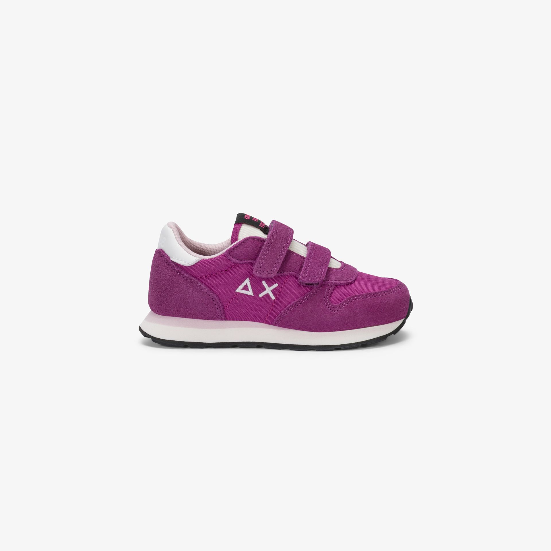 Sneaker Girl's Ally Solid in suede e nylon rosa ciclamino