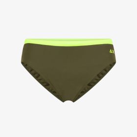 Military green nylon bikini briefs