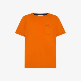 Rust red cotton jersey T-shirt