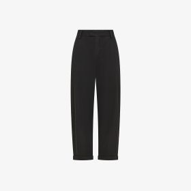 Pantaloni in heavy popeline nero