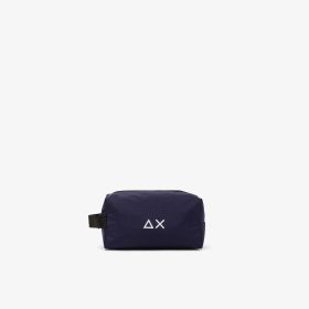 Navy blue nylon beauty case