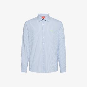 Light blue/white striped cotton shirt