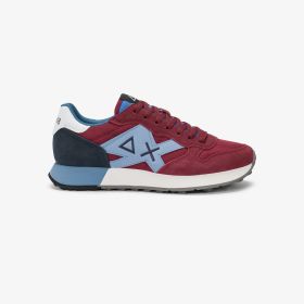 Bordeaux Jaki 2.0 Solid nylon and suede sneaker