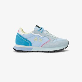 Sneaker Ally Color Explosion in suede e nylon azzurro