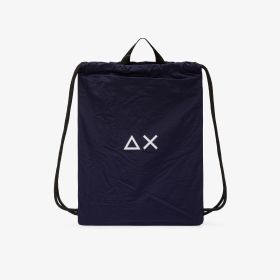 Navy blue nylon backpack
