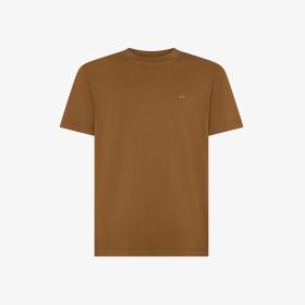 T-shirt in jersey effetto vintage marrone cacao