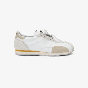 White Easy Running leather sneaker