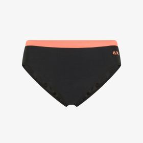 Black nylon bikini briefs