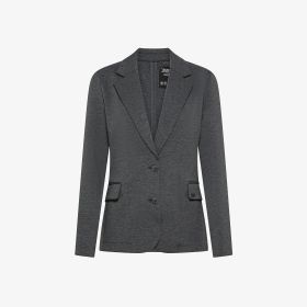 Blazer in felpa di cotone grigio scuro