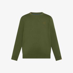 Dark green cotton jumper