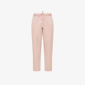 Pantaloni chino in cotone rosa porcellana