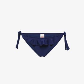 Slip mare con rouches blu navy