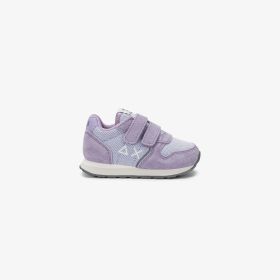 Sneaker Girl's Ally Glitter in suede e mesh viola iris
