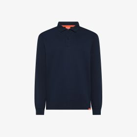 Polo in jersey con maniche lunghe navy blue