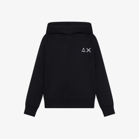 Black cotton hoodie