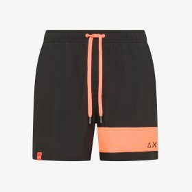 Black nylon beach shorts