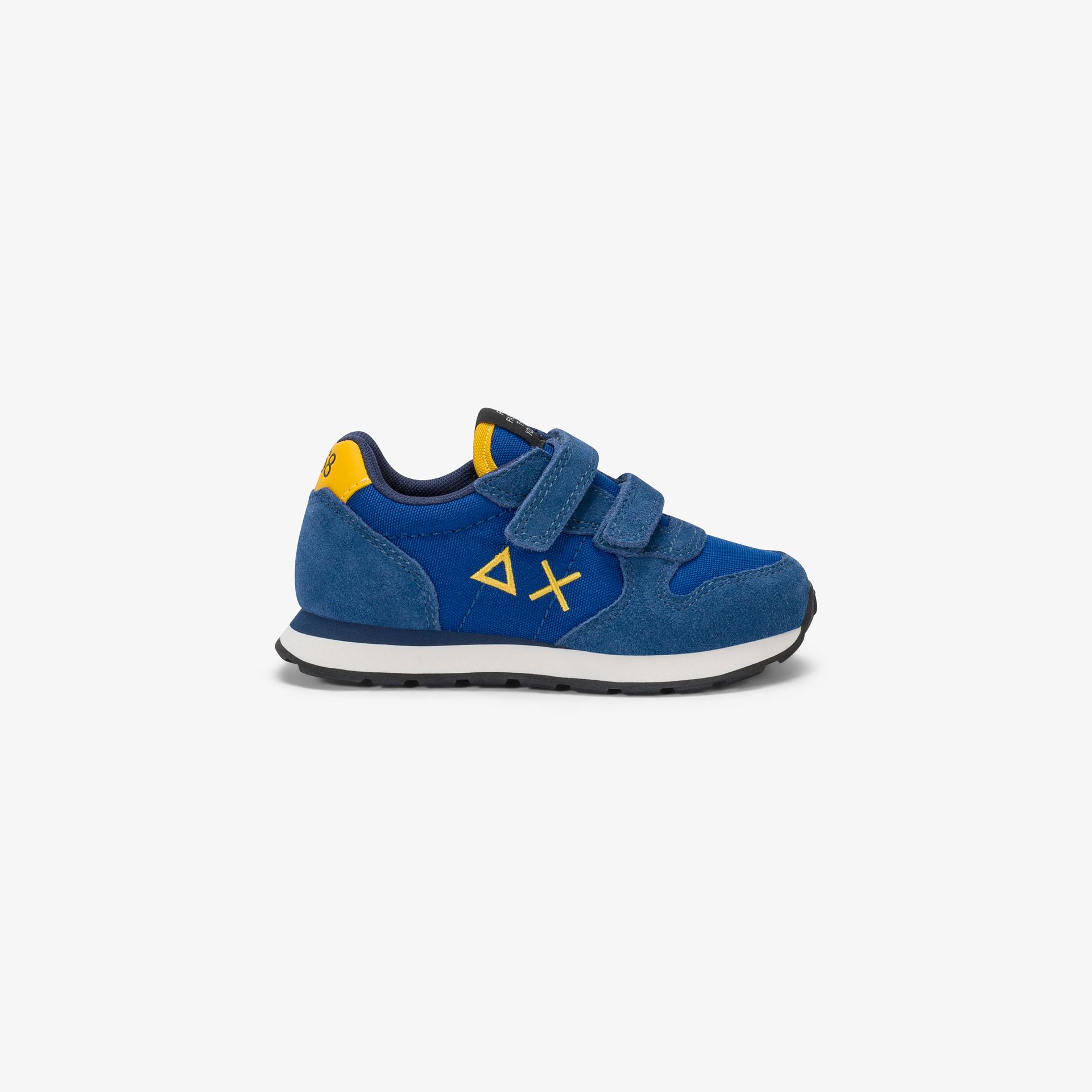 Sneaker Boy's Tom Solid in nylon e suede royal blue