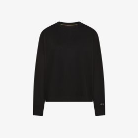 Maglia in filato di lana e cotone nero