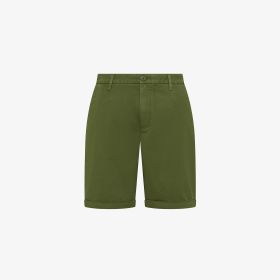 Bermuda chino in cotone verde scuro