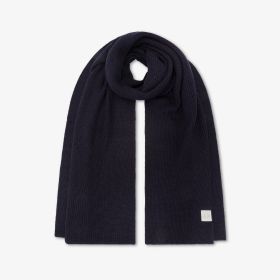 Sciarpa in misto lana navy blue