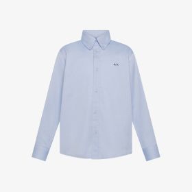 Camicia in cotone Oxford azzurro