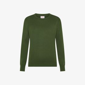 Dark green cotton jumper
