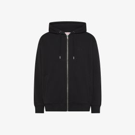 Hoodie zip contemporary fit fleece l/s