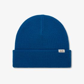Royal blue wool blend beanie