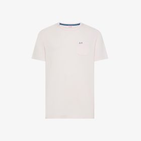 T-shirt girocollo in jersey rosa