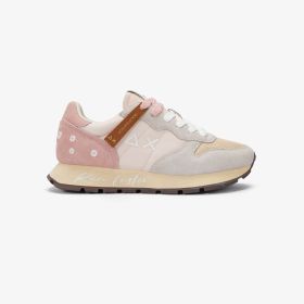Sneaker Ally Vintage in suede e nylon rosa porcellana