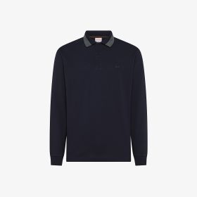Polo big stripe on collar l/s
