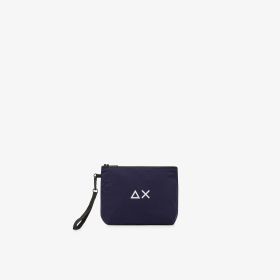 Navy blue nylon pouch