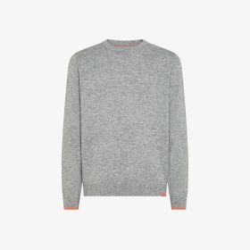 Light grey wool and cashmere jumper