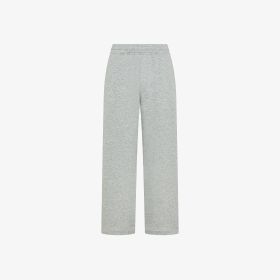 Pantaloni in felpa di cotone grigio chiaro