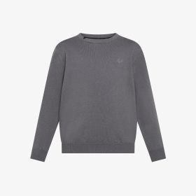 Maglia in cotone e lana grigio scuro