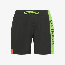 Black nylon beach shorts