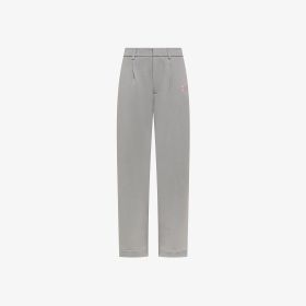 Pantaloni in felpa di cotone grigio medio