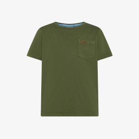 Dark green cotton jersey T-shirt