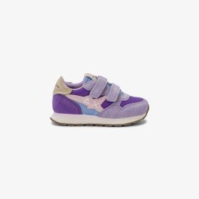 Violet Girl's Stargirl Multicolour suede and nylon sneaker
