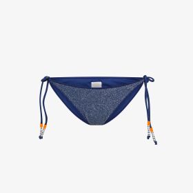 Slip mare in lurex blu navy