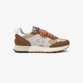 Sneaker Jaki Outdoor in nylon e suede marrone volpe