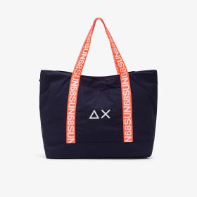 Shopping bag Cali in nylon blu navy